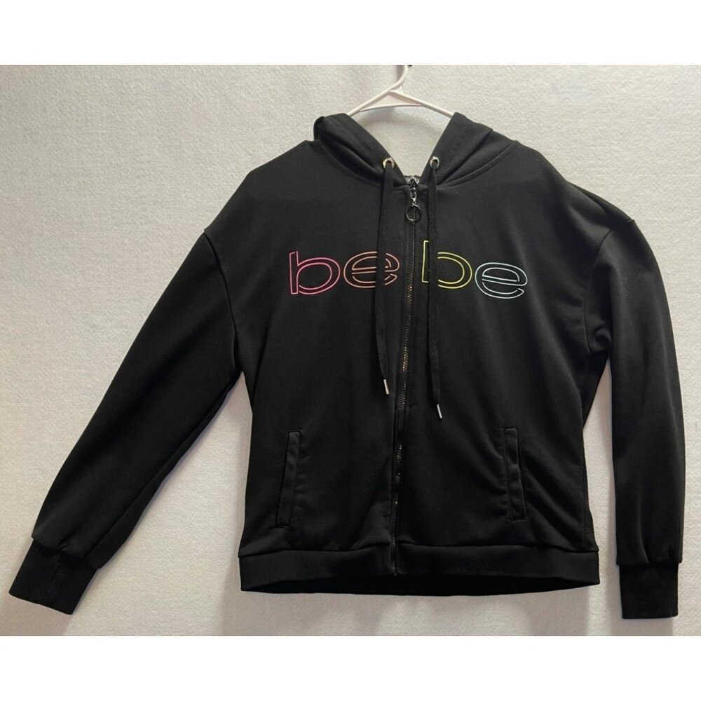 Bebe Sport Women's Full-Zip Hoodie Sweatshirt Size XL
